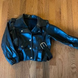 Pleather Boys Jacket